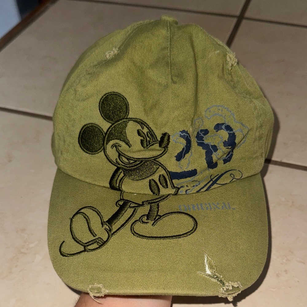 Disney Mickey Mouse  Hat - Olive